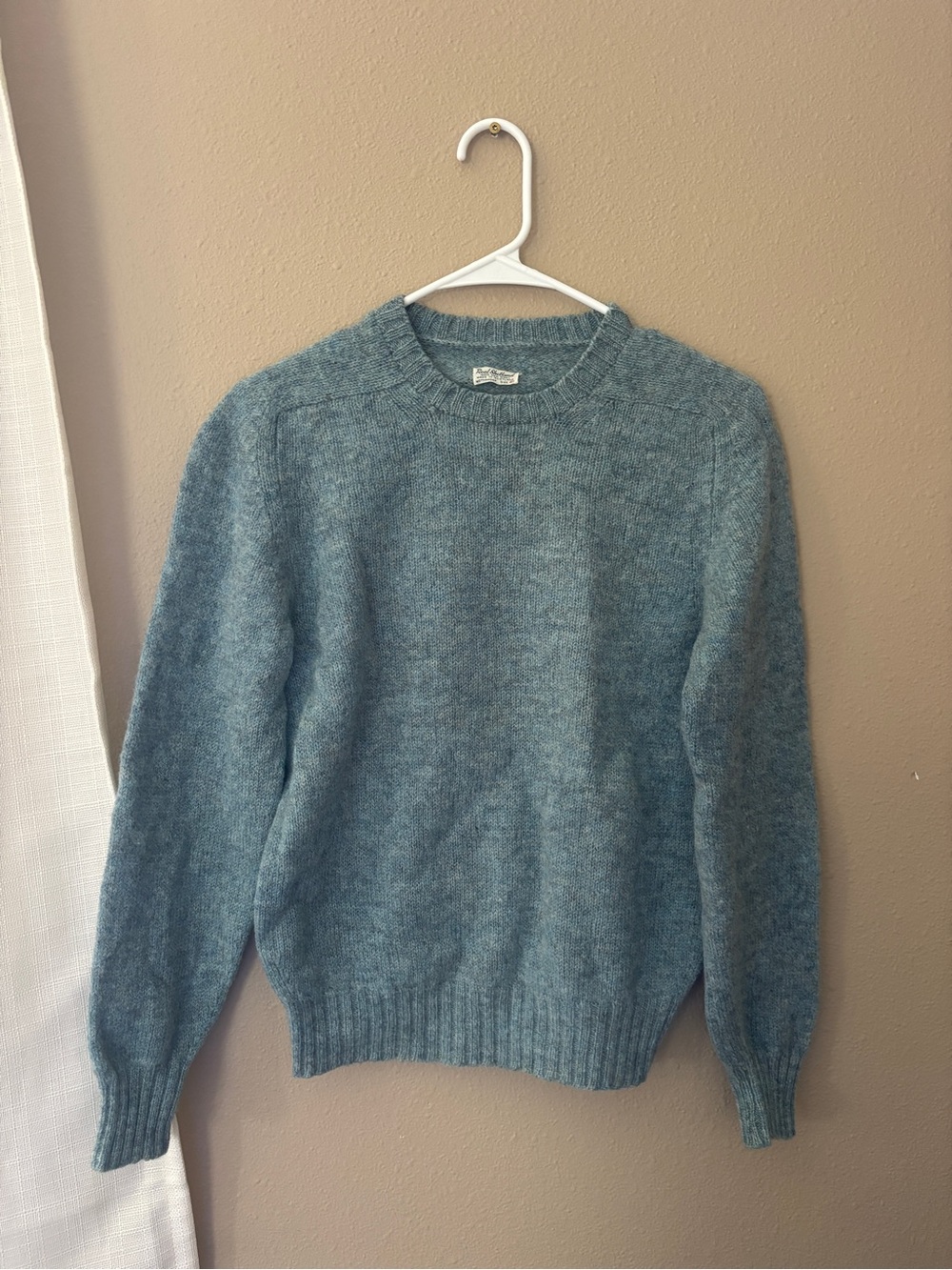 Men's Crewneck Sweater in Heathered Teal